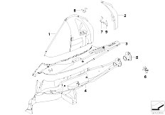 E83 X3 3.0d M57N SAV / Bodywork Rear Wheelhouse Floor Parts