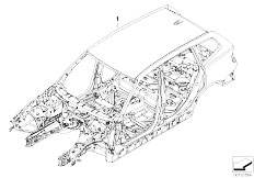 E83 X3 3.0d M57N SAV / Bodywork Body Skeleton