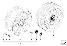 E46 325ti M54 Compact / Wheels/  Bmw Light Alloy Wheel Spider Spoke 136