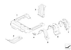 E83 X3 3.0d M57N SAV / Bodywork Floor Parts Rear Interior