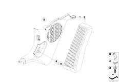 E85 Z4 2.5i N52 Roadster / Vehicle Trim Trim Panel Leg Room