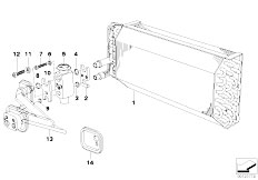 E38 735iL M62 Sedan / Heater And Air Conditioning/  Automatic Air Conditioning Evaporator