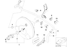 E46 330d M57 Sedan / Brakes Power Brake Unit Depression-2