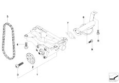 E83N X3 2.0d M47N2 SAV / Engine Lubrication System Oil Pump With Drive