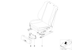 E38 740iL M62 Sedan / Seats/  Bmw Sports Seat