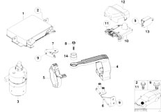 E38 740iL M62 Sedan / Brakes Control Unit Dsc Sensors Compressor