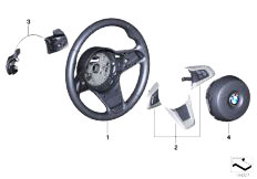E89 Z4 30i N52N Roadster / Steering/  Sport Steering Wheel Airbag W Paddles