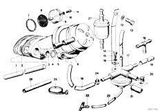 E12 520 M10 Sedan / Fuel Preparation System Fuel Supply Pump Filter