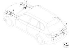 E71 X6 35iX N54 SAC / Vehicle Electrical System Replacement Cable F Main Cable Harness