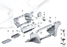 F02 740Li N54 Sedan / Vehicle Trim/  Mounting Parts Instr Panel Bottom Ii