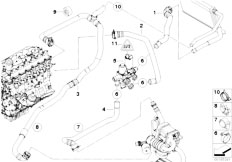 E90 325d M57N2 Sedan / Heater And Air Conditioning/  Independent Heating Water Valves