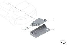 E89 Z4 30i N52N Roadster / Communication Systems Single Parts Telephone Aerial