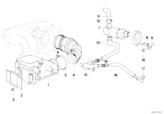 E30 318is M42 2 doors / Fuel Preparation System Volume Air Flow Sensor