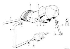 E30 316 M10 4 doors / Fuel Preparation System/  Fuel Supply Pump Filter