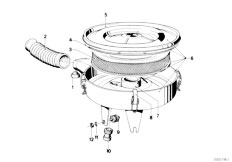 E12 518 M10 Sedan / Fuel Preparation System/  Suction Silencer Filter Cartridge-2