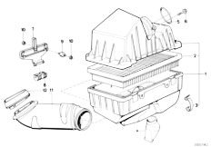 E32 750i M70 Sedan / Fuel Preparation System/  Suction Silencer Filter Cartridge
