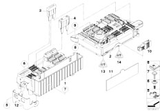 E71 X6 35iX N54 SAC / Vehicle Electrical System Power Distribution Box