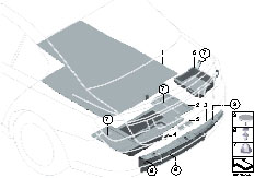 F01 740i N54 Sedan / Vehicle Trim/  Trim Panel Trunk Floor