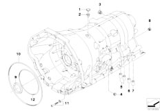 E65 730d M57N2 Sedan / Automatic Transmission/  Ga6hp26z Housing With Mounting Parts