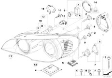 E70 X5 3.0si N52N SAV / Lighting/  Headlight Parts