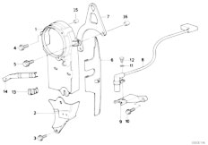 E34 525i M20 Sedan / Engine/  Wheel Casing Upper Part