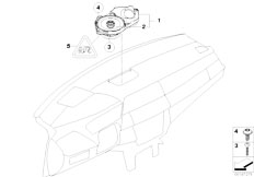 E71 X6 35iX N54 SAC / Audio Navigation Electronic Systems/  Individual Audio System Instrument Panel