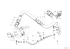 114 2002turbo M10 Sedan / Engine Turbo Charger Tube Aircleaner