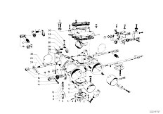 114 1600GT M10 Coupe / Fuel Preparation System Carburetor Mounting Parts-4