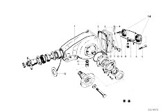 114 1802 M10 Touring / Rear Axle/  Differential Housing Housing Cover