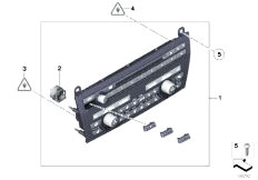 F01 740i N54 Sedan / Vehicle Electrical System/  Radio And A C Control Panel