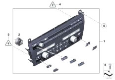 F02 740Li N54 Sedan / Vehicle Electrical System Radio And A C Control Panel-2