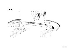 114 1602 M10 Sedan / Vehicle Trim/  Rear Bumper Usa