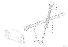 E34 525i M50 Touring / Engine/  Valve Timing Gear Cam Shaft-2