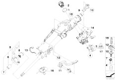 E85 Z4 3.0i M54 Roadster / Steering/  Steering Column Attach Parts Lock Cyl