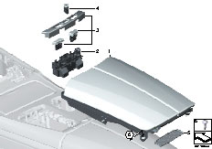 F02 730Ld N57 Sedan / Vehicle Trim/  Armrest Centre Console