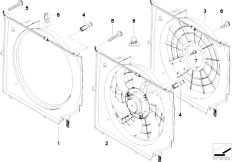 E46 330d M57 Touring / Radiator/  Fan Shroud