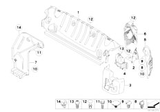 E93 320d N47 Cabrio / Vehicle Trim/  Luggage Compartment Sill Trim