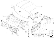 E86 Z4 M3.2 S54 Coupe / Vehicle Trim/  Sound Insulation