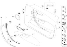 E87N 123d N47S 5 doors / Vehicle Trim/  Door Trim Panel Front