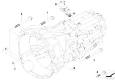 E60N 520d N47 Sedan / Manual Transmission/  Gearbox Mounting Parts
