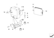 E38 750i M73 Sedan / Brakes Hydro Unit Dsc Control Unit Fastening