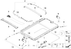E53 X5 3.0i M54 SAV / Sliding Roof Folding Top Sliding Lifting Roof Frame