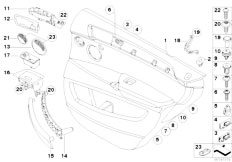 E70 X5 3.0d M57N2 SAV / Vehicle Trim/  Door Trim Rear-2