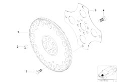 E38 730d M57 Sedan / Engine/  Flywheel Automatic