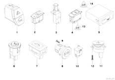 E61N 520i N43 Touring / Vehicle Electrical System/  Various Switches