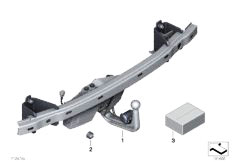 F01 750i N63 Sedan / Equipment Parts/  Retrofit Kit Tow Hitch Electr Pivoted