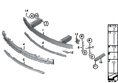 F01 740i N54 Sedan / Vehicle Trim/  Carrier Bumper Front