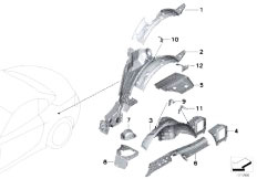 E89 Z4 30i N52N Roadster / Bodywork/  Rear Wheelhouse Floor Parts