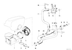 E30 M3 S14 2 doors / Fuel Preparation System Volume Air Flow Sensor