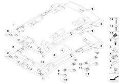 E70 X5 3.0d M57N2 SAV / Vehicle Trim/  Headlining Handle